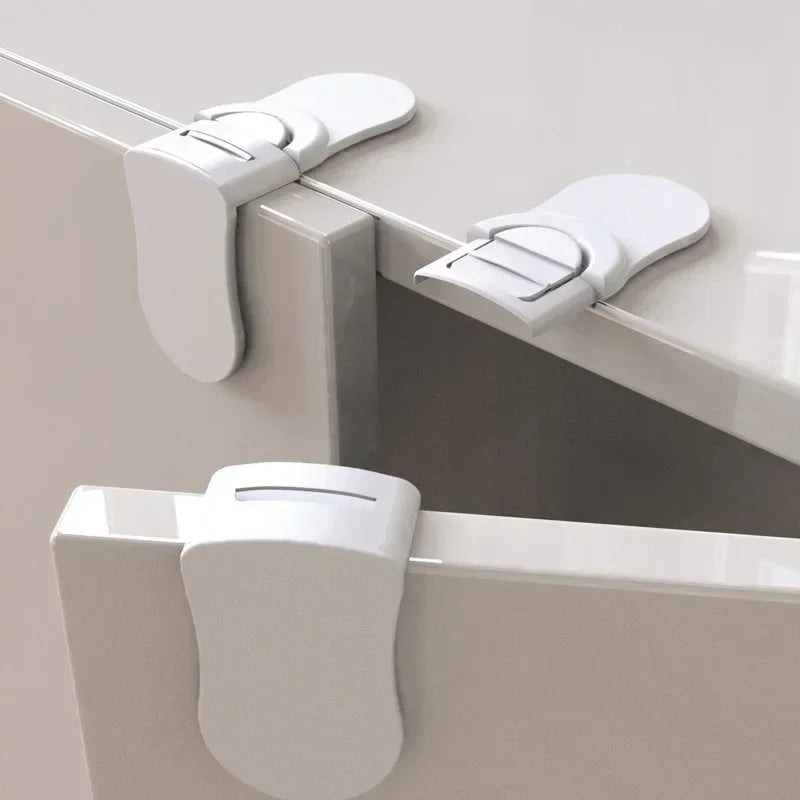 Baby Safety Drawer Lock Security Protection Anti-Pinching Hand Cabinet Drawer Lockers Baby Safety Accessories Buckle for Child