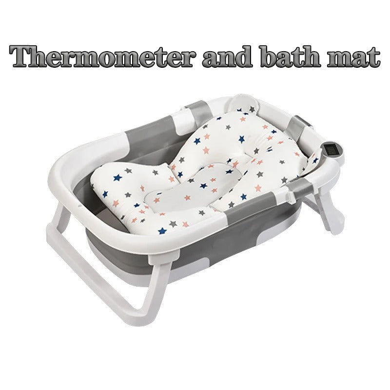 Blissybub™ SmartTemp Silicone Baby Bath Tub
