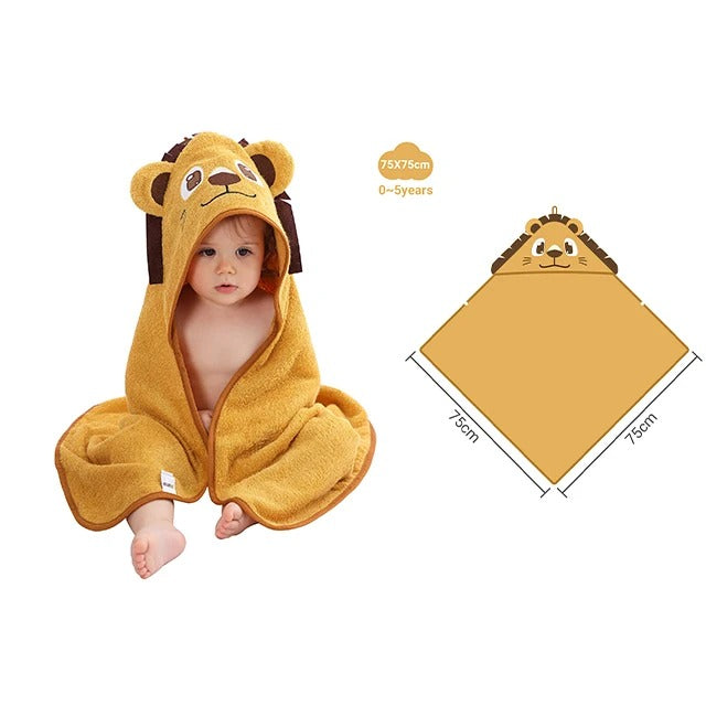 Blissybub™ Lion Hooded Towel