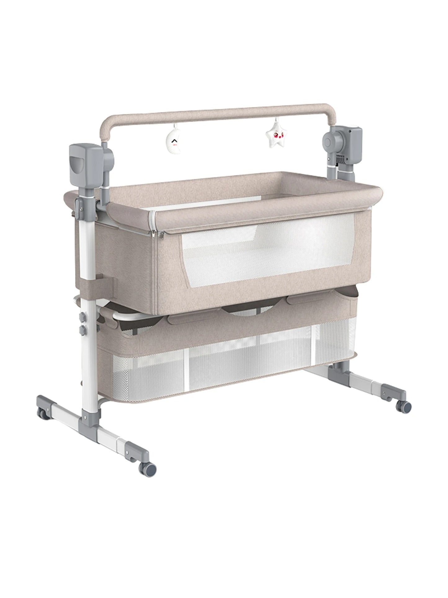 lissybub™ Portable Baby Crib Cradle – Safe, Cozy & Travel-Friendly Bed