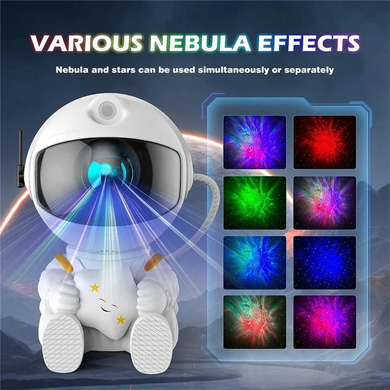 Blissybub™ Astronaut Galaxy Projector – Magical Night Light for Kids & Babies