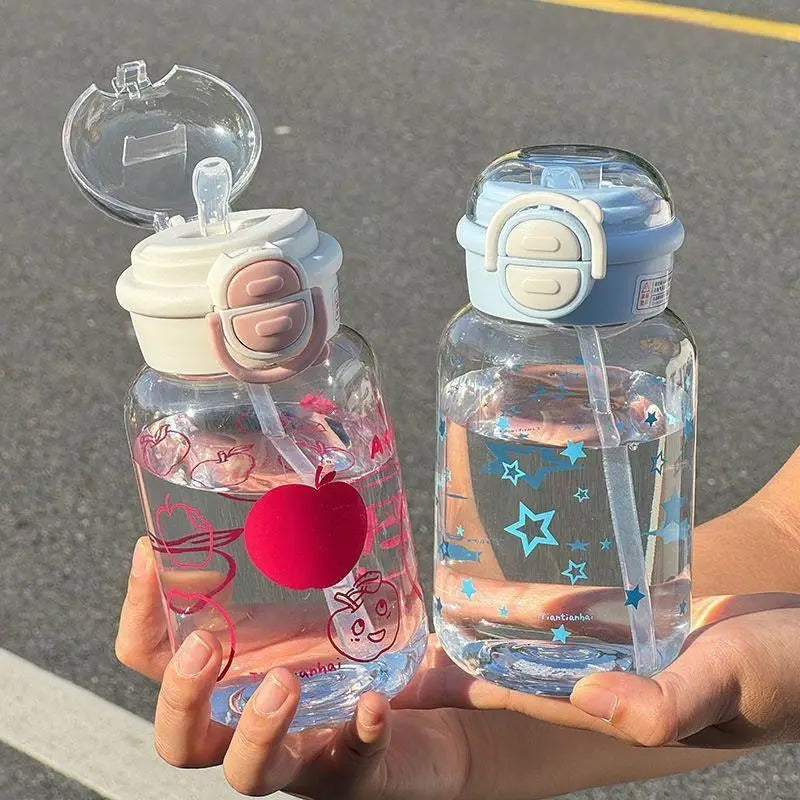Blissybub™ Baby Water Bottle with Straw – Spill-Proof & Safe