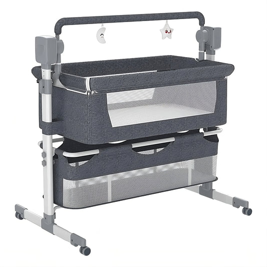 lissybub™ Portable Baby Crib Cradle – Safe, Cozy & Travel-Friendly Bed