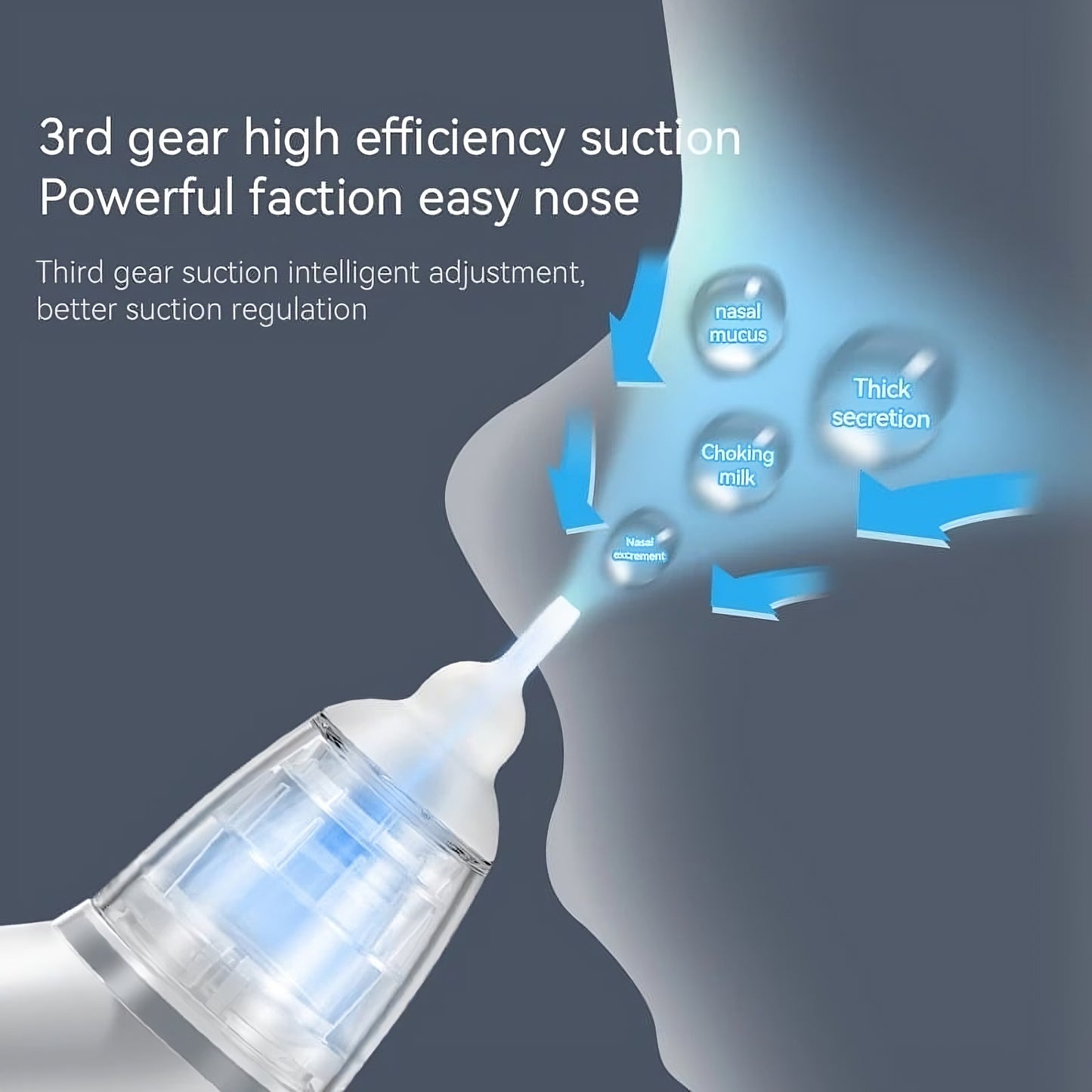 Blissybub™ Baby Nasal Sucker – Gentle, Safe & Instant Relief for Little Noses